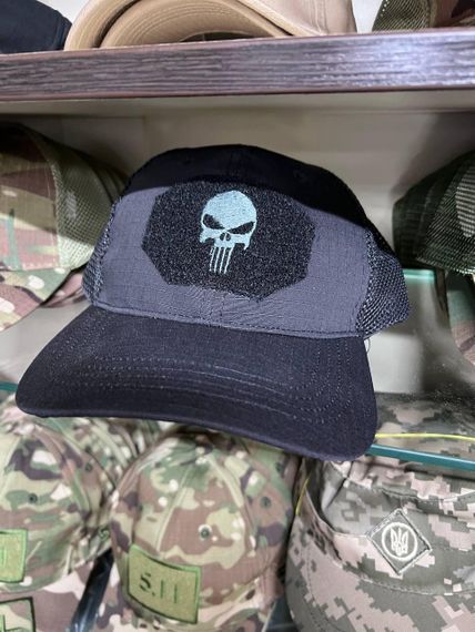 Бейсболка тактична «Punisher» Rip-Stop Black 5.0 | Зображення 2