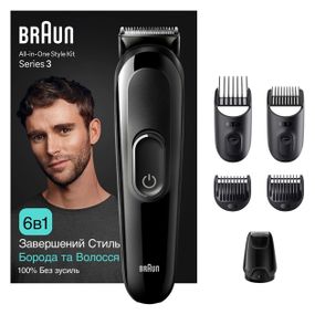 Тример Braun MGK3410 6 Вт чорний