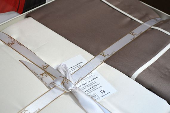 Постельное белье First Choice Deluxe Satin 200 х 220 см Serenity Mink Cream | Зображення 4