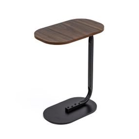 Столик приставний овальний 45х28х59см Walnut wood SW-00003367