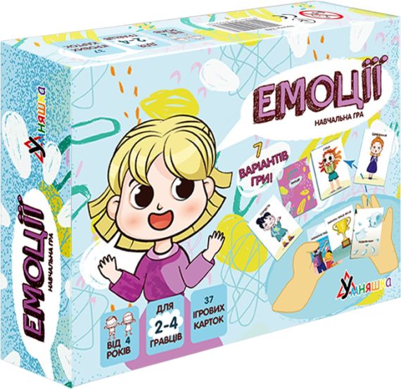 Гра навчальна настільна Емоції Умняшка 2262 Різнокольоровий shop (4820129202262)