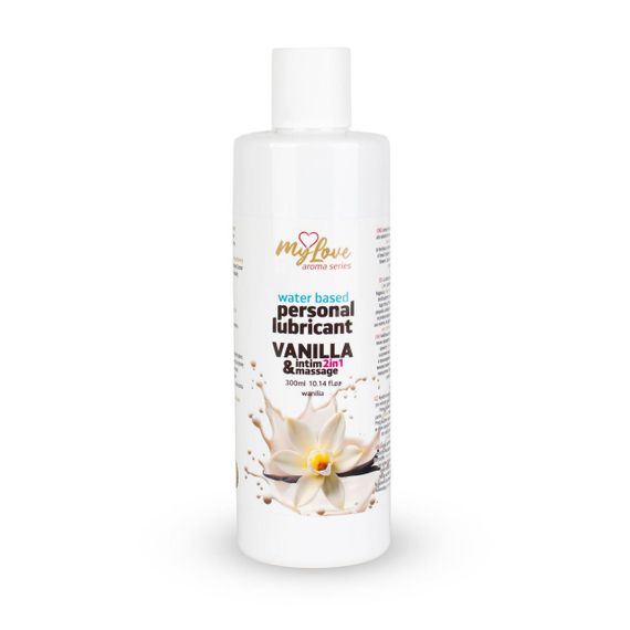 2в1 лубрикант та масажний гель - MyLove Aroma Series Intim&Massage Vanilla, 300 мл Sex Aura