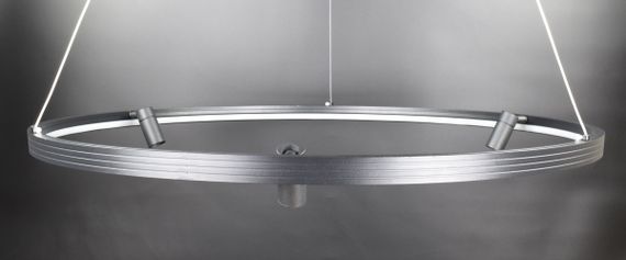 Люстра світлодіодна підвісна LED світильник для квартири на стелю лед 26828 Чорний 35-180х80х80 см. | Зображення 6