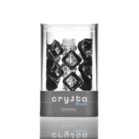 Прозорий мастурбатор TENGA Crysta Block, багаторазовий