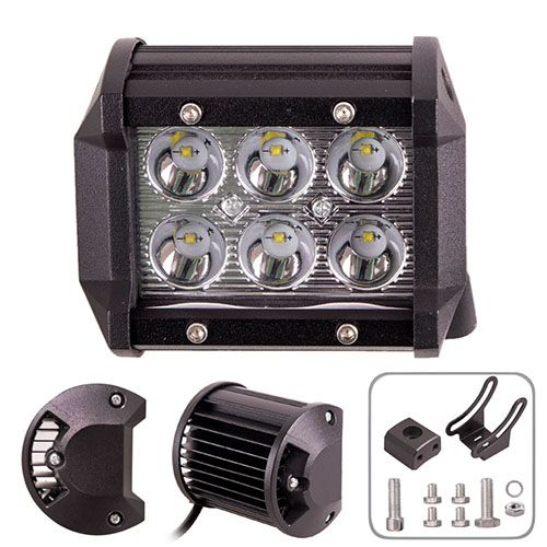 Фара робочого світла WLP - 18F6 SPOT 6Led*3W (95*75*75)10-30V/18W/6000K | Зображення 1