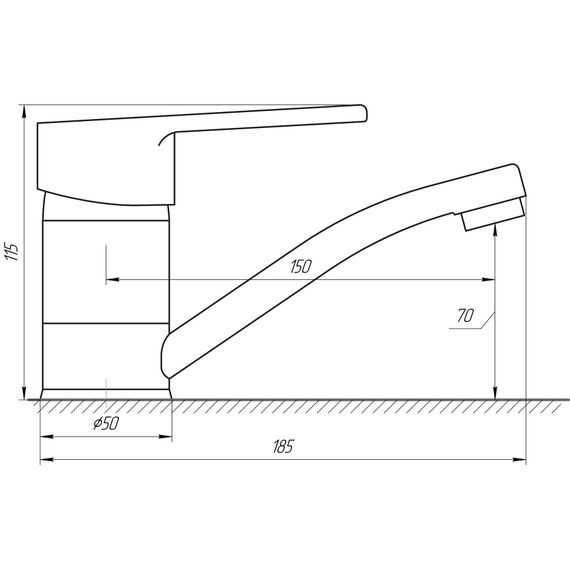 Змішувач для раковини DOMINO BLITZ DBC-203M | Зображення 1