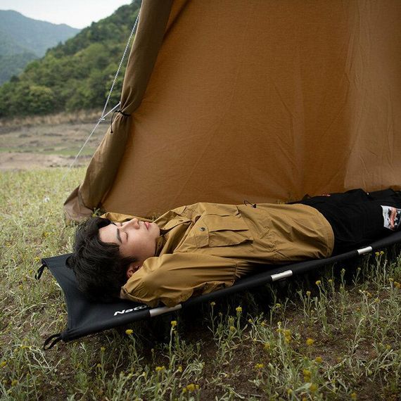 Ліжко складне Naturehike XJC05 NH20JJ001, Поліестер Oxford / алюміній, чорний | Зображення 2