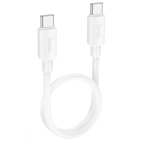 Дата кабель Hoco X96 Hyper Type-C to Type-C 60W (0.25m) White
