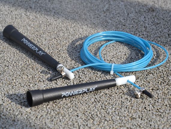 Скакалка швидкісна PowerPlay 4202 Ultra Speed Rope Бірюзова (2,9m.) | Зображення 8
