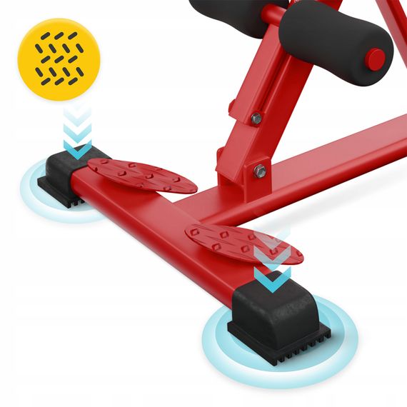 Лава для гіперекстензії 4FIZJO регульована Red/Black (P-5905973402682) | Зображення 2