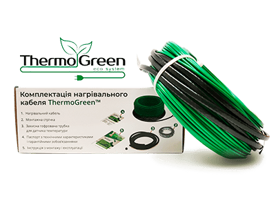 Нагрівальний кабель Thermogreen TGCT20 25 м 500 Вт | Зображення 1