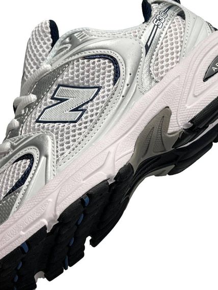 Женские кроссовки N-e-w B-alanc-e 530 White Silver Navy Premium, Вьетнам 40 25.5 | Зображення 5