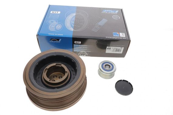 Шкив коленвала + шкив генератора BMW 5 E60 X5 E70 2.5D 3.0D 02- генератор 150А  17-1081KIT A