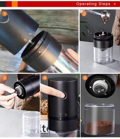 Кавомолка Reup 13W – компактна модель з акумулятором і зарядкою Type-C