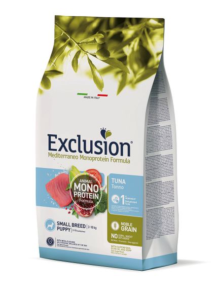 Корм Exclusion Puppy Tuna Small Breed сухий з тунцем для цуценят малих порід 500 гр