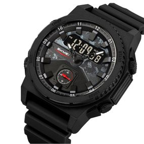 Годинники для кемпінгу та відпочинку SKMEI 2355BK, Військові годинники для ВСУ Протиударні HJ-81