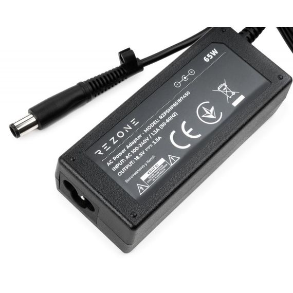 Блок живлення до ноутбуку Rezone HP 65W 18.5V 3.5А 7.4*5.0 (RZPSHP65197450) | Зображення 2