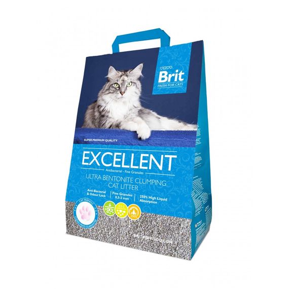 Наповнювач Brit Fresh Excellent Ultra Bentonite для котячого туалету бентонітовий 5 кг