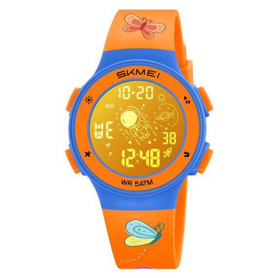 Дитячі годинники Skmei 2267OGBT Batterfly-Orange | Зображення 1