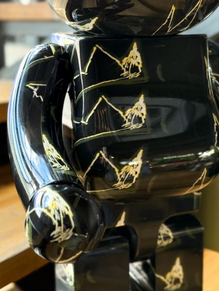 Статуетка Bearbrick дизайнерська фігурка для інтер'єру ведмідь Беарбрик 70 см чорний mb005 | Зображення 4