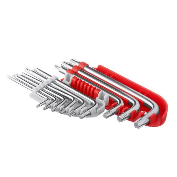 Набір ключів Г-подібних TORX, 9 од., Т10-Т50, S2, PROF INTERTOOL HT-1821 | Зображення 2