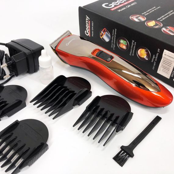 Машинка для стрижки від акб, Електрична машинка для стрижки побутова, Професійний тример з насадками HW-57 | Зображення 1