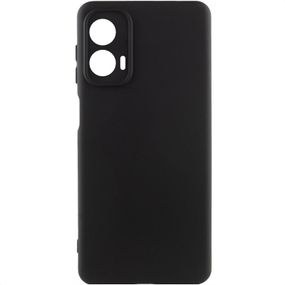 Чохол TPU GETMAN Liquid Silk Full Camera для Motorola Moto G24 Чорний / Black