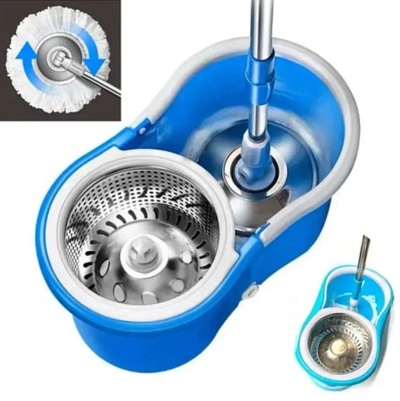 Універсальна швабра з обертанням 360°, Швабра з відром та турбо-віджимом знижка | Зображення 5