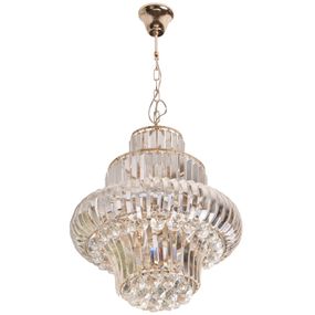 Люстра подвесная хрустальная с подсветкой LED E14 40W G (BCL-632S/8)