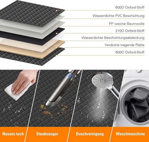 Чехол для перевозки собак на заднее сиденье авто, автогамак водонепроницаемый накидка защитная подстилка | Зображення 5