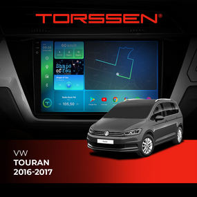 Штатна магнітола Torssen 2K VW Touran 16-17 FL10 4+64Gb 4G Carplay DSP