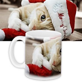 Чашка з принтом Merry Christmas 330 мл (KR_NG024)