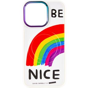 TPU+PC чехол Funny pictures with MagSafe для Apple iPhone 13 Pro (6.1") TPU+PC, Be Nice