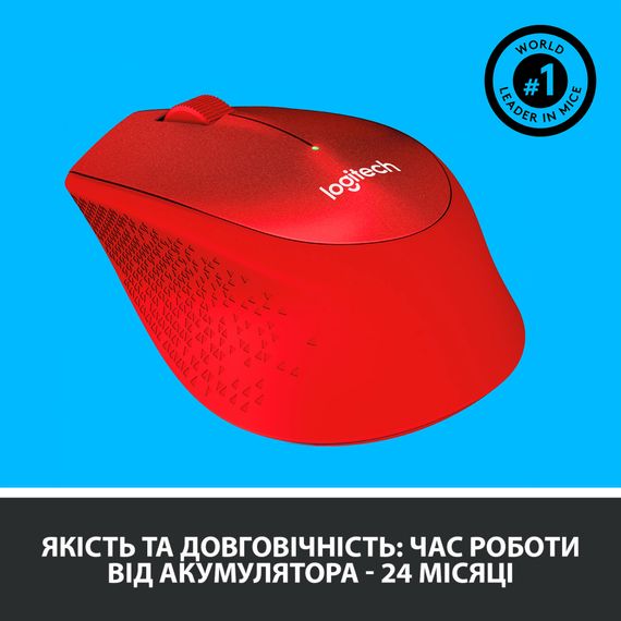 Мишка Logitech M330 Silent plus Red (910-004911) | Зображення 4