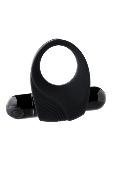 Эрекционное кольцо с вибрацией Dream Toys Ramrod черное, 8 х 3.2 см Sex Aura