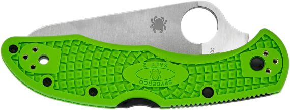 Ніж Spyderco Salt 2 LC200N green серрейтор | Зображення 3