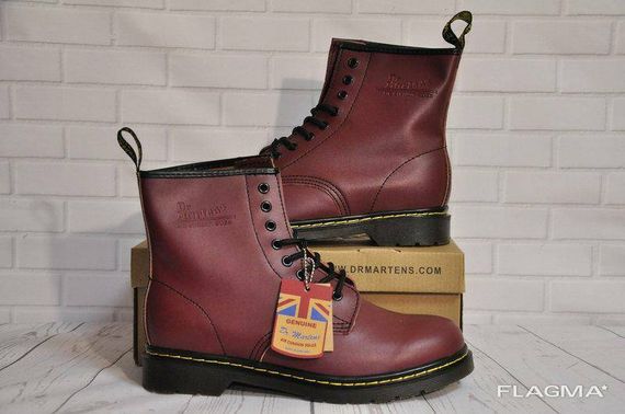 Ботинки Dr. Martens 1460 (Бордовые) Размер 41 42 43 44 45 | Зображення 6