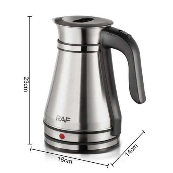Электрический чайник-турка RAF R.7963 1.5 л, 1500 Вт нержавеющая сталь быстрое кипячение IX-745 авто | Зображення 4