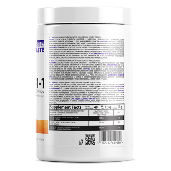 Амінокислотний комплекс Extra Pure BCAA 2:1:1 400 g Pure | Зображення 1