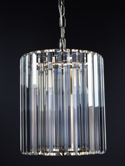 Люстра підвісна на 3 лампочки 26882 Золото 40-200х27х27 см. | Зображення 4