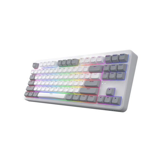 Клавіатура Hator Rockfall 3 Mecha TKL QMK/VIA Orange Wireless White (HTK851UA) | Зображення 2