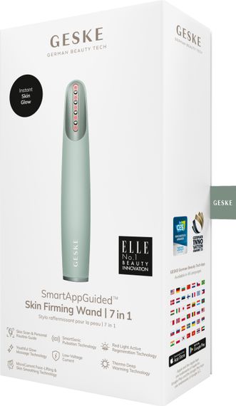 Пристрій для зміцнення і тонізації шкіри обличчя GESKE Skin Firming Wand 7в1 green | Зображення 7