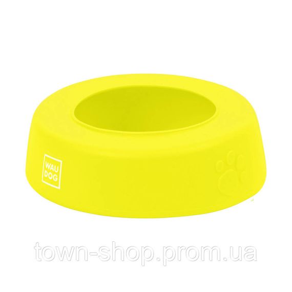 Миска-непроливайка  WAUDOG Silicone, 1 л желтый | Зображення 2