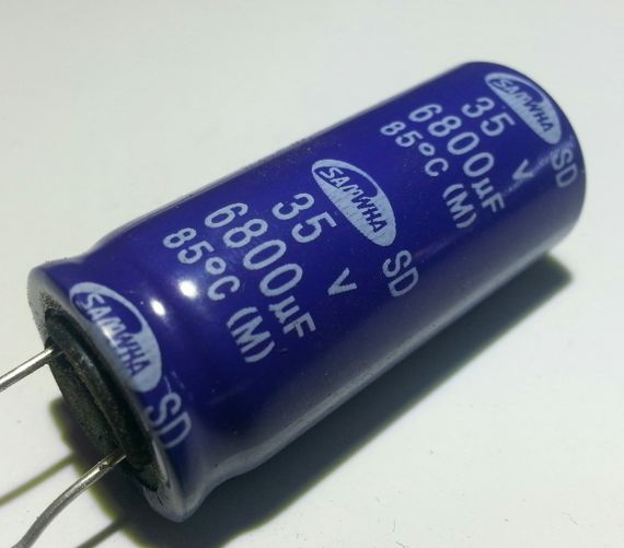 6800mkf - 35v  SD 18*40  SAMWHA, 85°C конденсатор електролітичний | Зображення 1