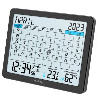 Настольные часы Technoline календар WT2600 Black (DAS302467) | Зображення 2