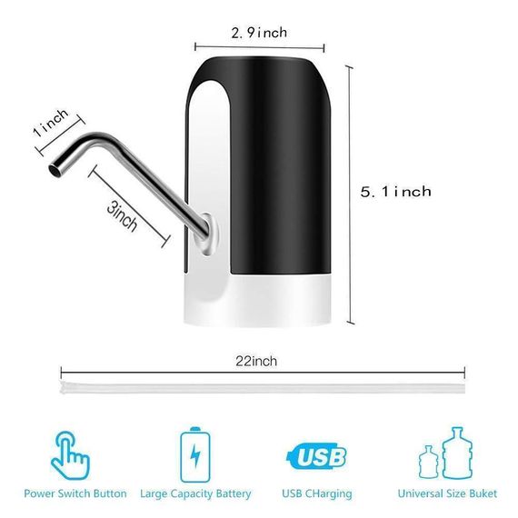 Сенсорная насадка на бутылку CLEANING PUMP Помпа диспенсер для кулера | Зображення 3