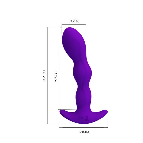 Анальна пробка - Pretty Love Yale Anal Plug Purple | Зображення 6