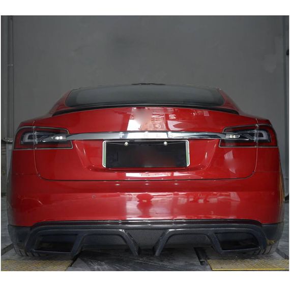 Задний диффузор V1 (2012-2016, Карбон) для Tesla Model S 2016- гг | Зображення 2