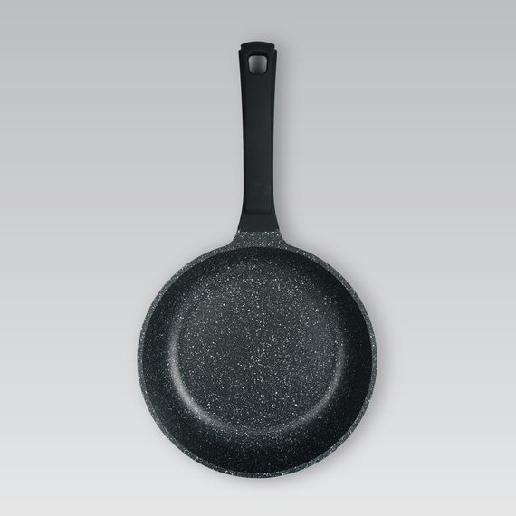 Сковорода антипригарная с крышкой Maestro Granite 20 см MR-1225-20 алюминиевая для всех плит | Зображення 3