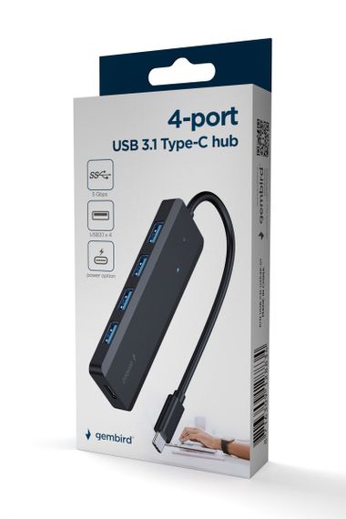 Хаб Gembird UHB-CM-U3P4P-01 на 4 порти USB 3.1 | Зображення 3